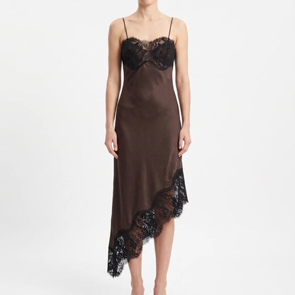 Asymmetrische Midi-Slipdress -  Sally