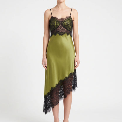 Asymmetrische Midi-Slipdress -  Sally
