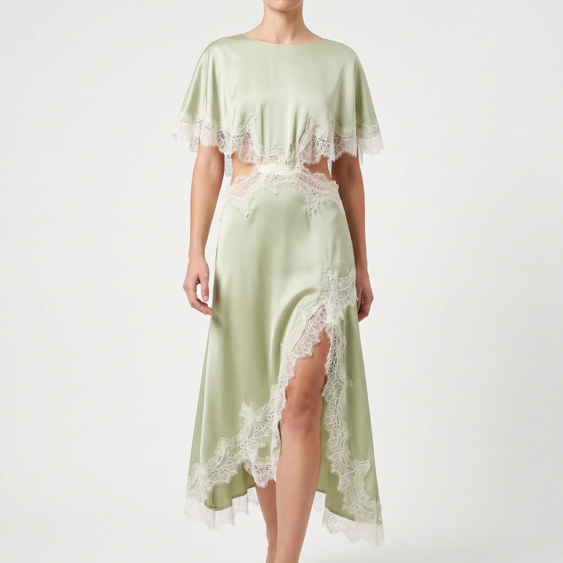 Asymmetrische Midi Feestjurk -  Diana