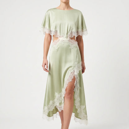 Asymmetrische Midi Feestjurk -  Diana