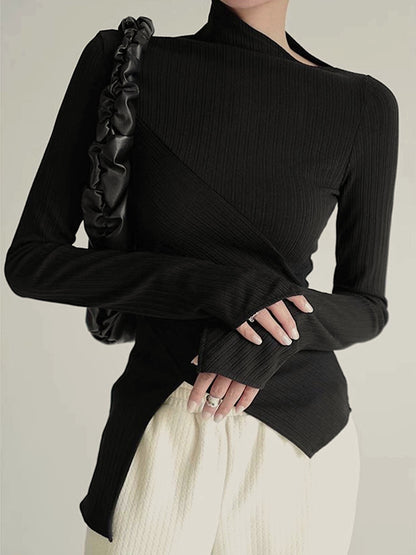 Asymmetrische Trui met Snede voor Dames - Amelia