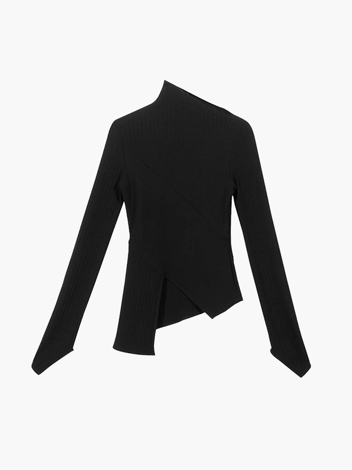 Asymmetrische Trui met Snede voor Dames - Amelia