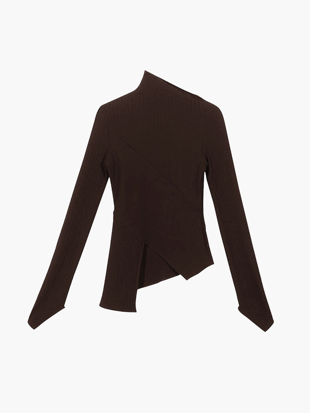Asymmetrische Trui met Snede voor Dames - Amelia