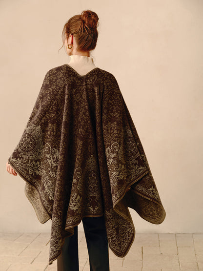 Boho Dubbelzijdige Poncho - Seraphina