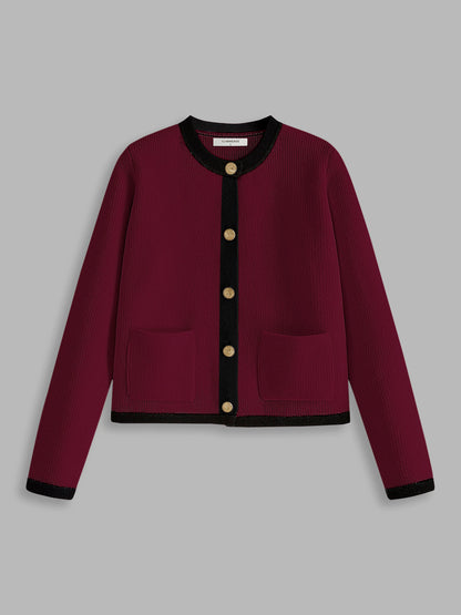 Contrast Trim Vest voor Dames - Serena