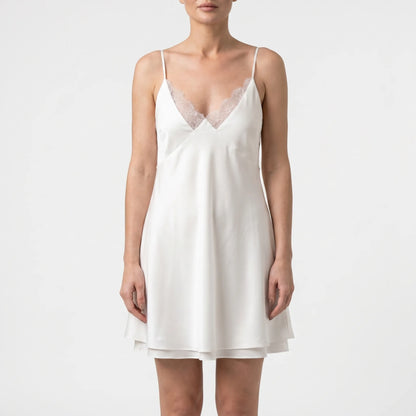 Backless White Mini Dress -  Meghan
