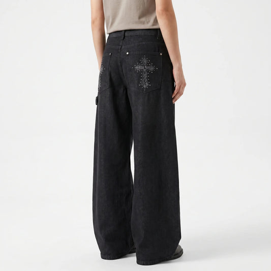 Baggy Wide Leg Trousers -  Jo