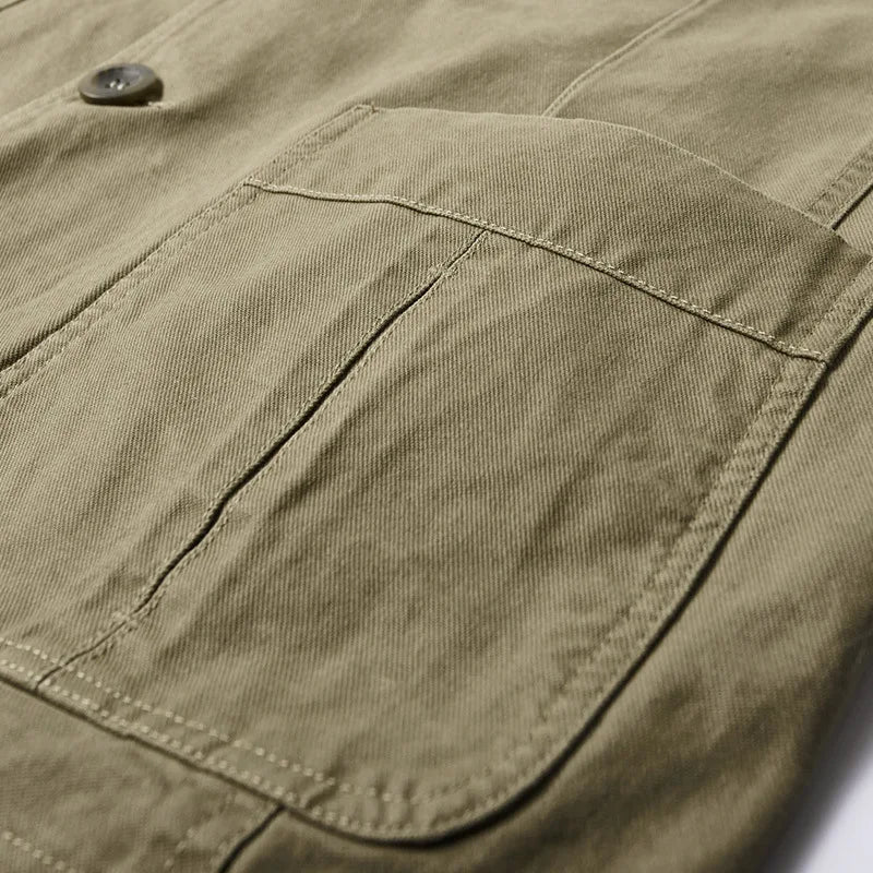 Heren Zomerjas in Vintage- en Militairstijl – Viktor