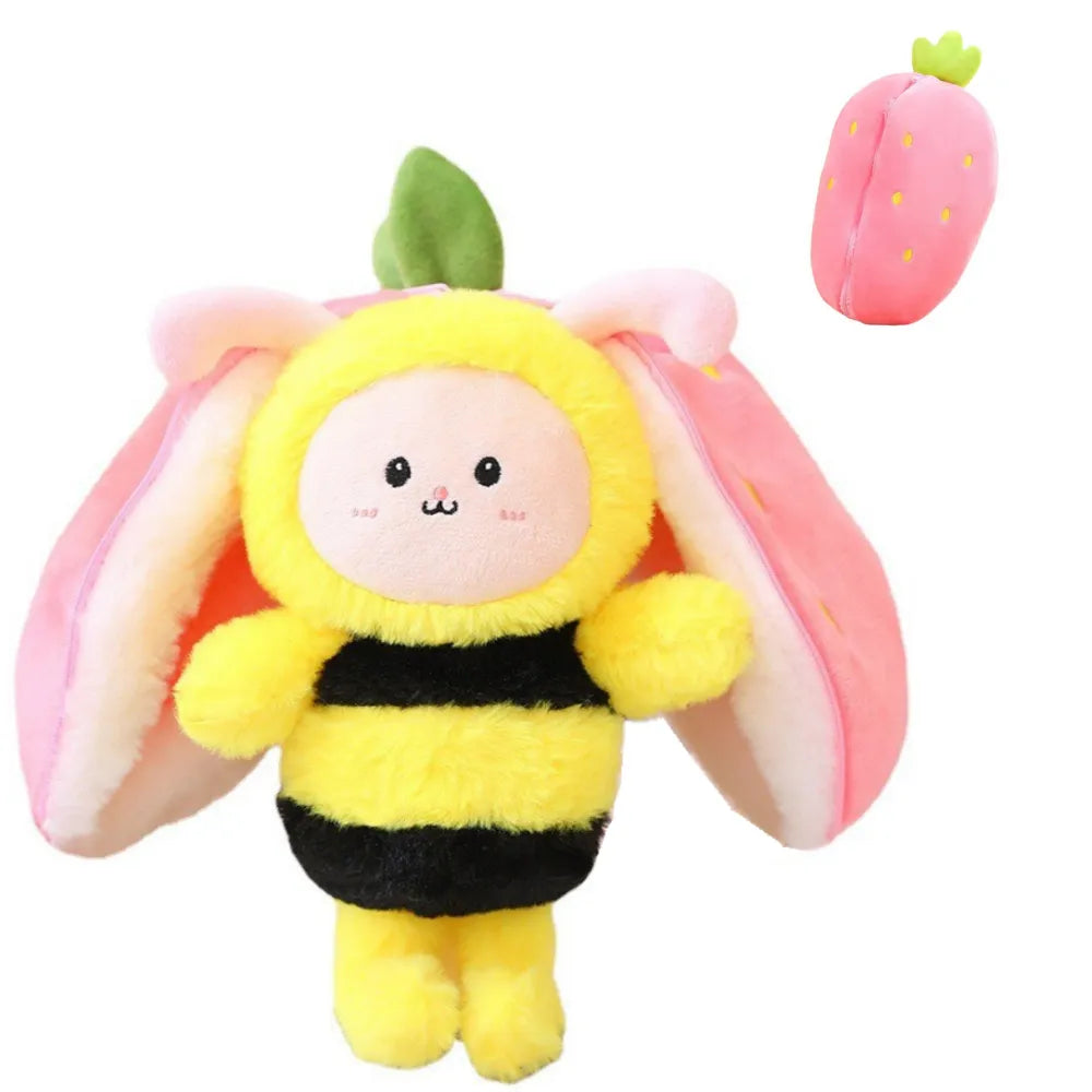 Pluche Diertje dat Verandert in Vruchtknuffel - BerryBunny