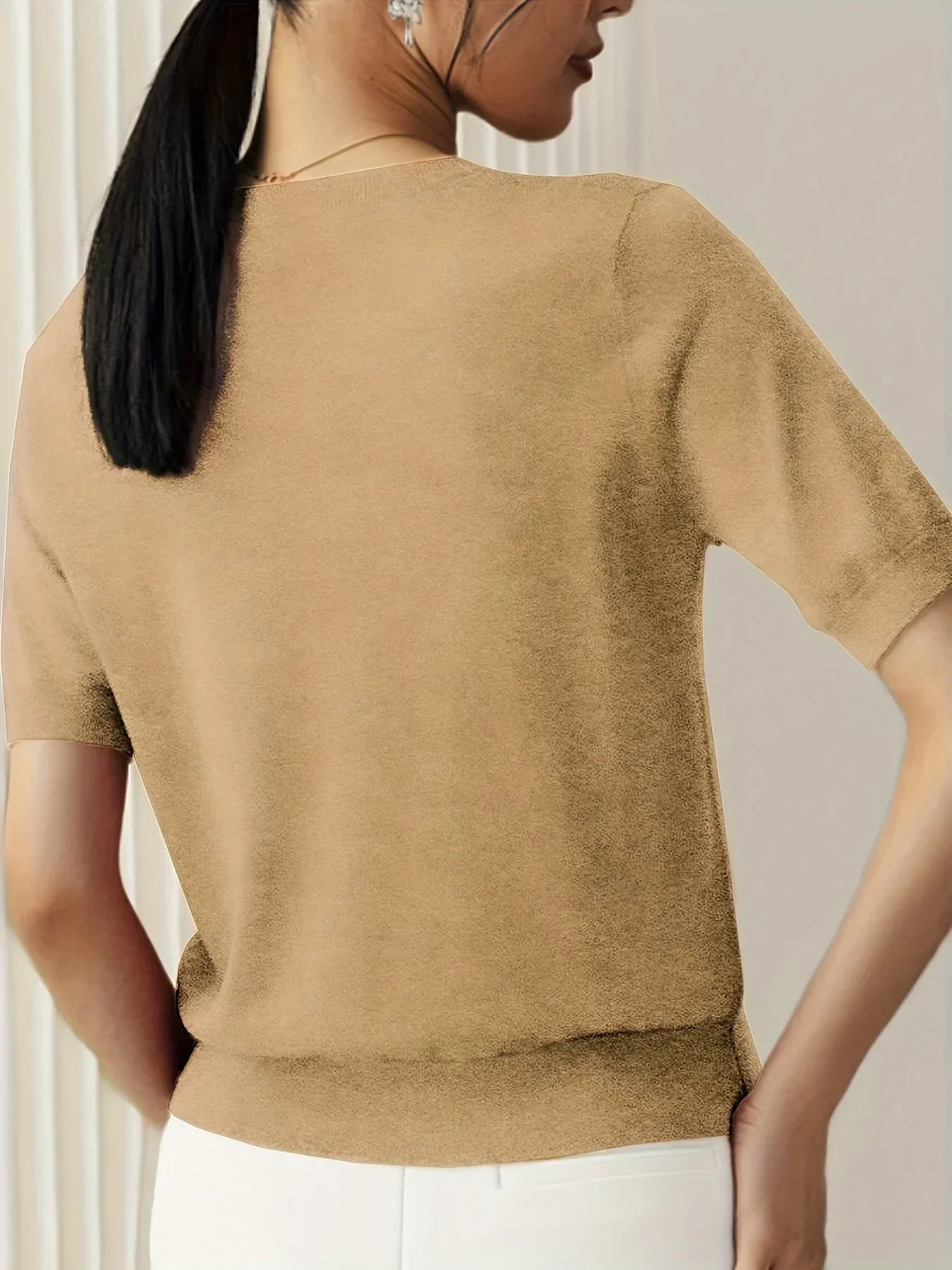 Dames Korte Mouwen Trui – Mila