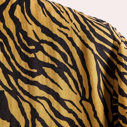 Trendy Tijgeprint Overhemd met Knoopsluiting - Oscar