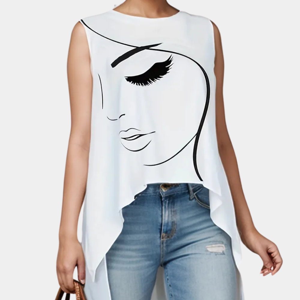Stijlvolle Witte Top voor Dames - Mira