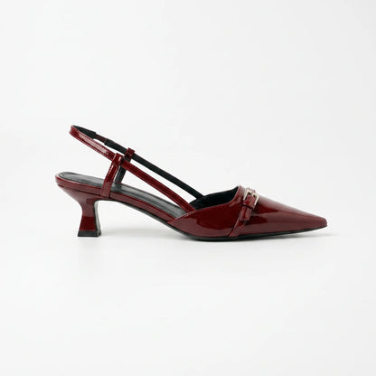 Bordeaux Slingbacks Met Spitse Neus - Victoria