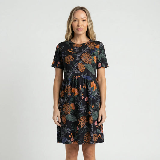 Botanisch Gemustertes Sommerkleid - Miray