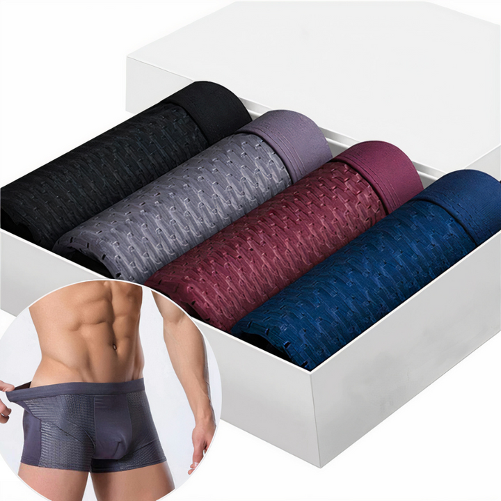 Bamboe Heren Boxershorts (Set van 10) - Daan