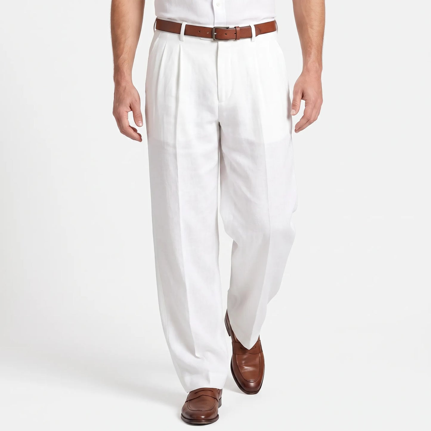 Broek Met Plooien Voor Heren -  Ernesto