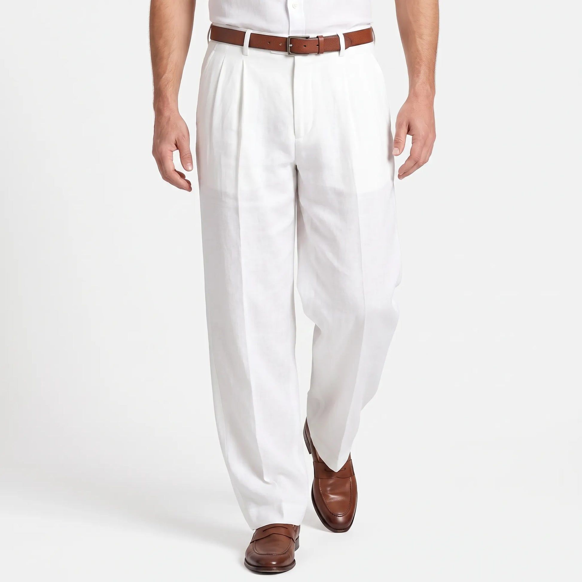 Broek Met Plooien Voor Heren -  Ernesto