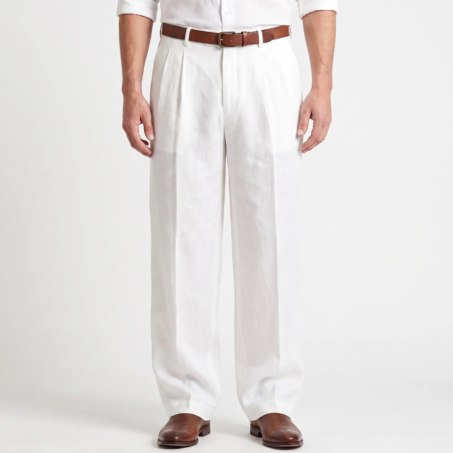 Broek Met Plooien Voor Heren -  Ernesto