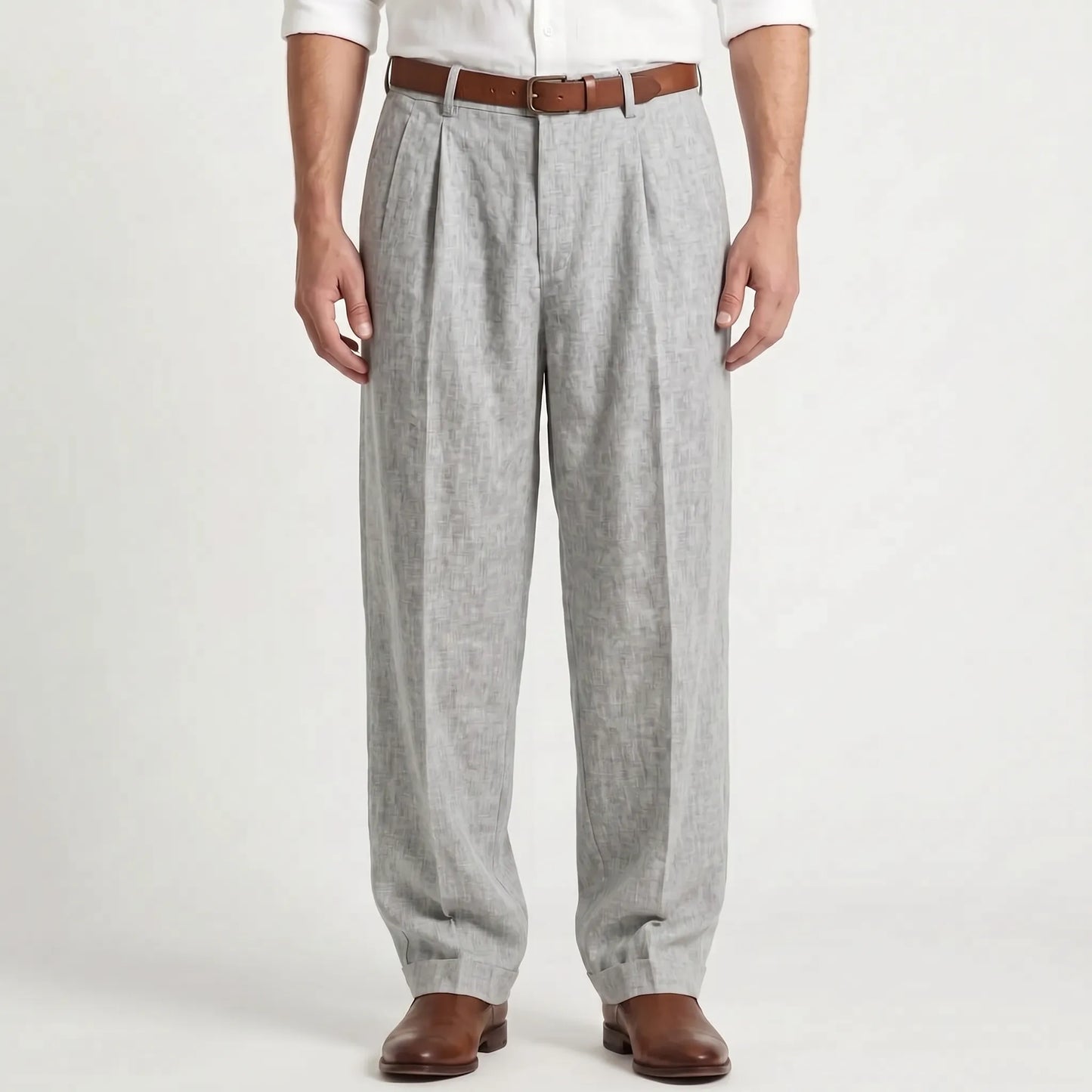 Broek Met Plooien Voor Heren -  Ernesto