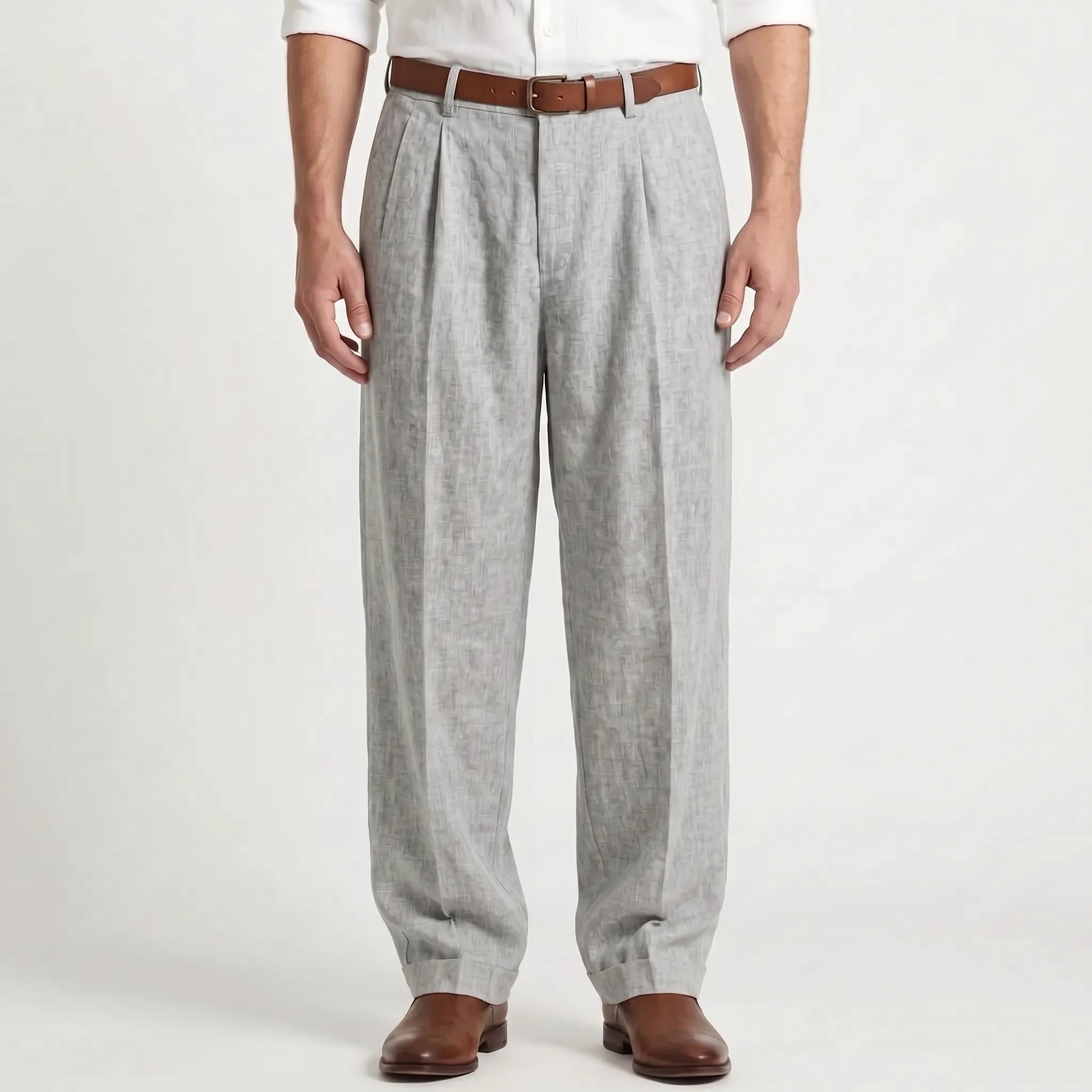 Broek Met Plooien Voor Heren -  Ernesto