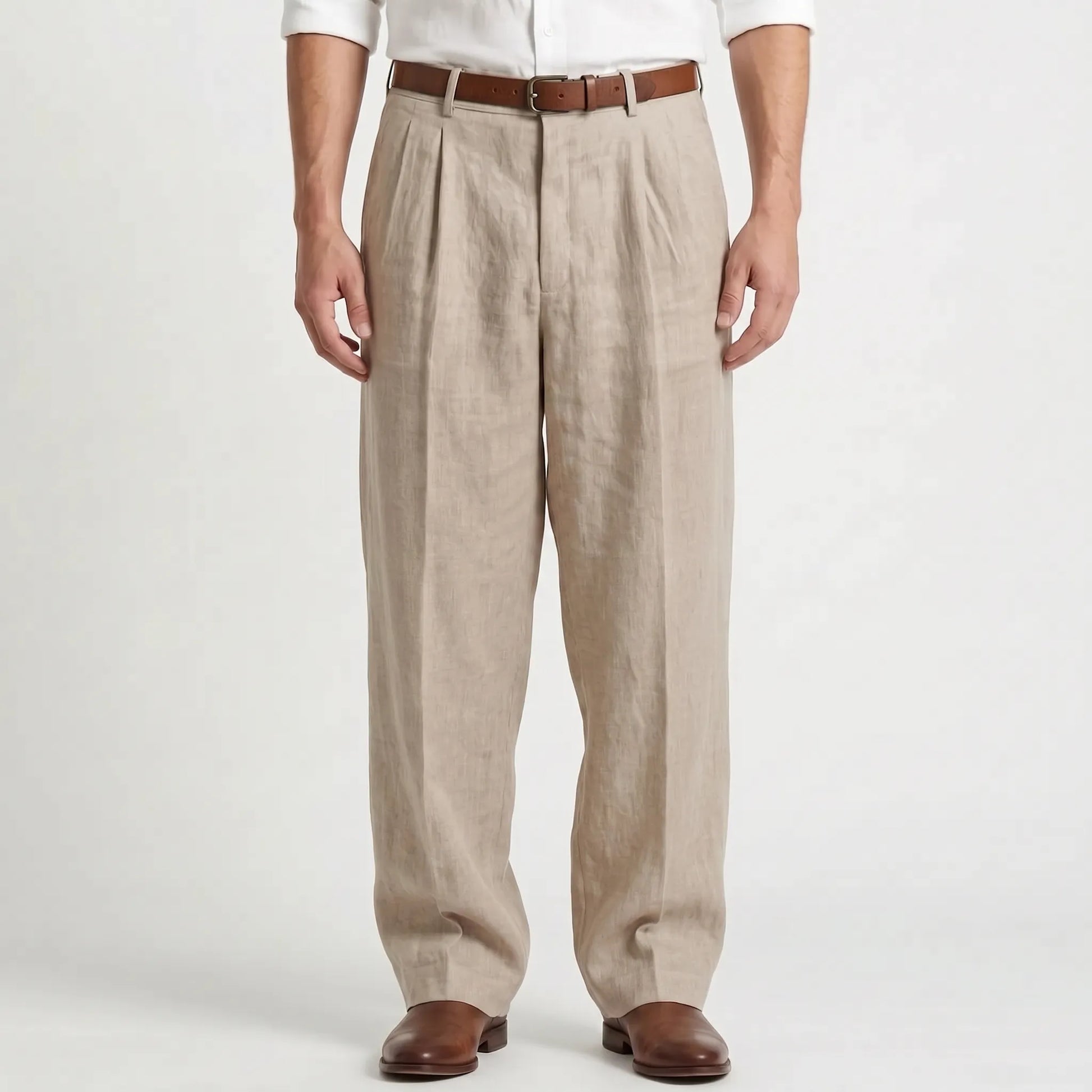 Broek Met Plooien Voor Heren -  Ernesto