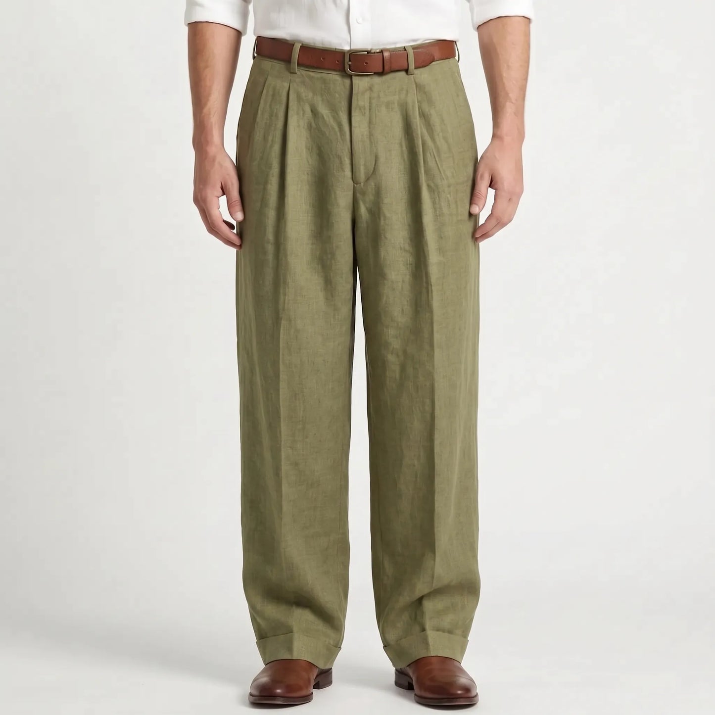 Broek Met Plooien Voor Heren -  Ernesto