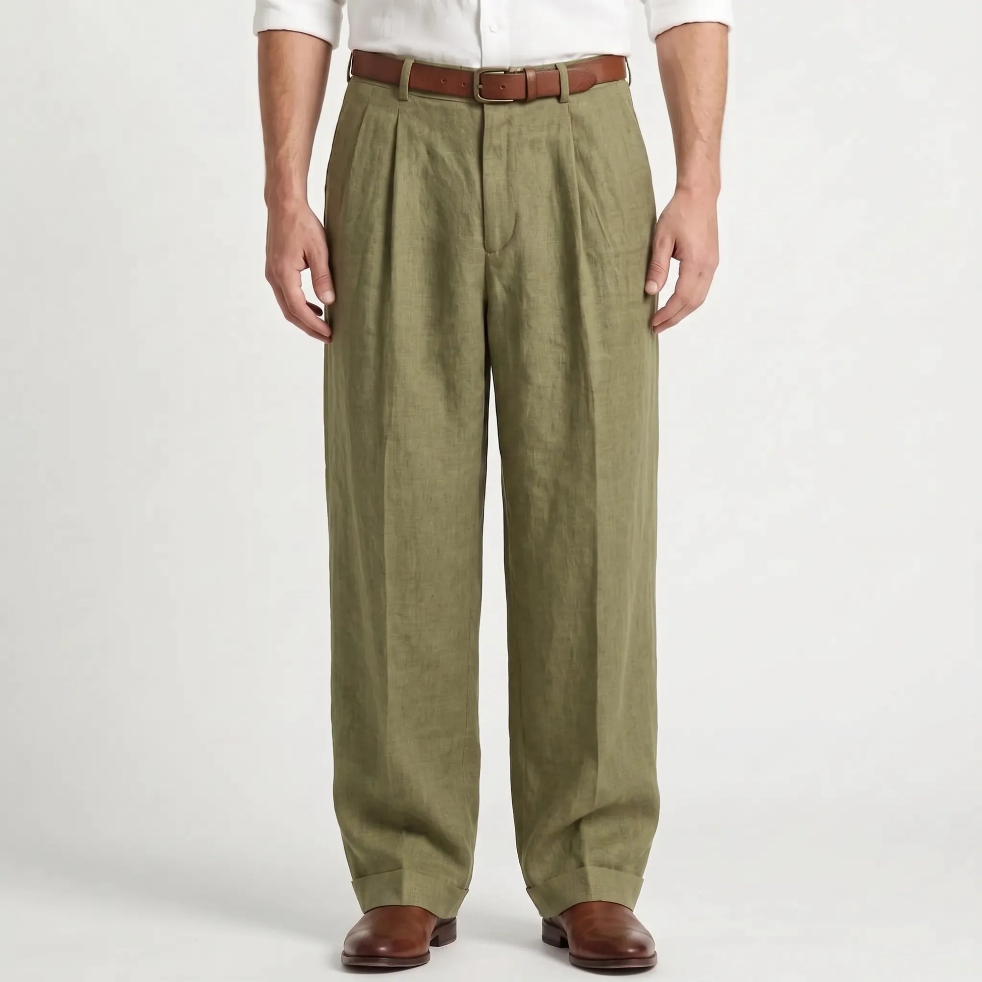 Broek Met Plooien Voor Heren -  Ernesto