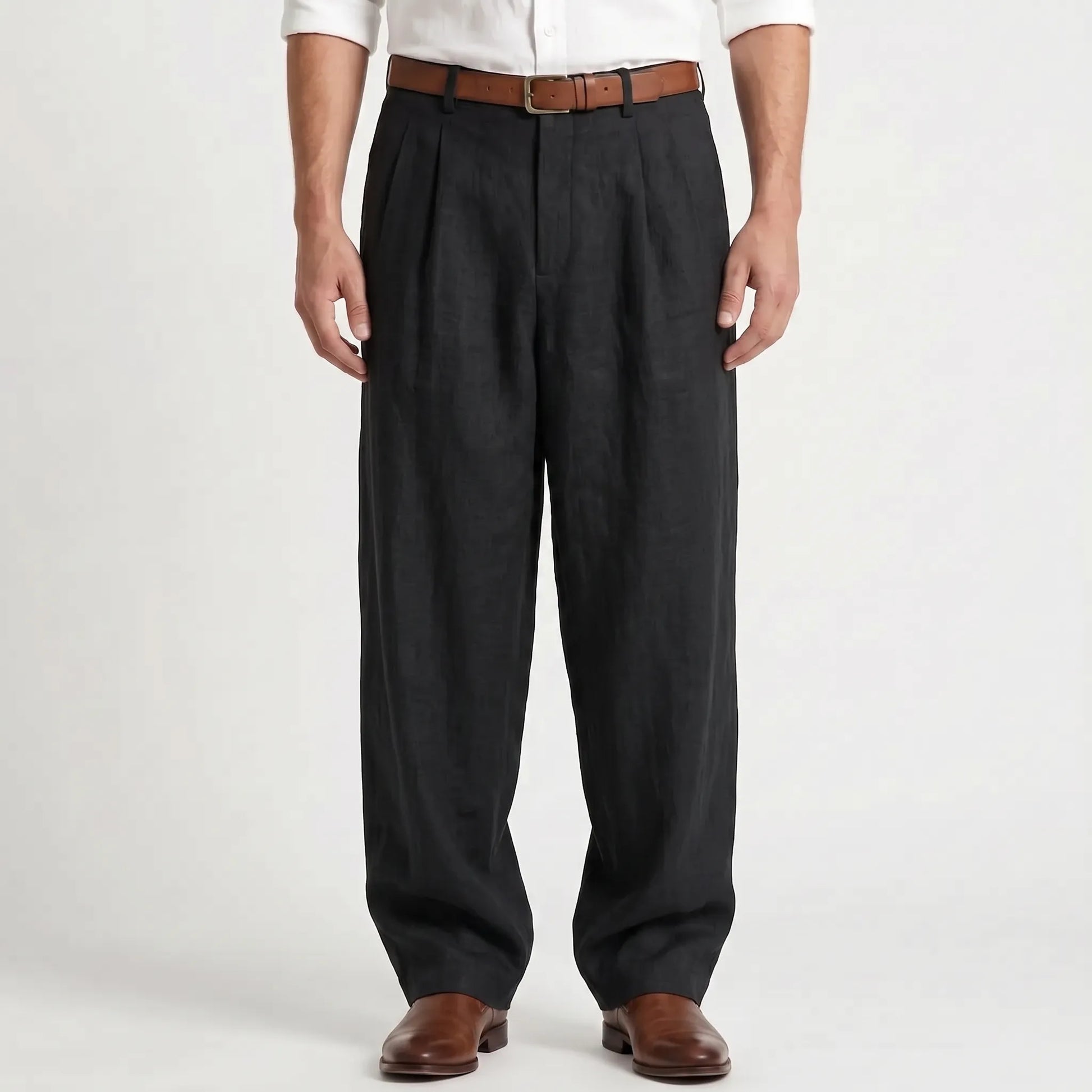 Broek Met Plooien Voor Heren -  Ernesto