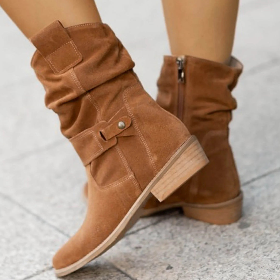 Trendy Dames Herfstlaarzen met Hak – Elif