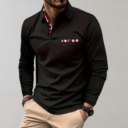 Heren Polo met Lange Mouwen - Oliver