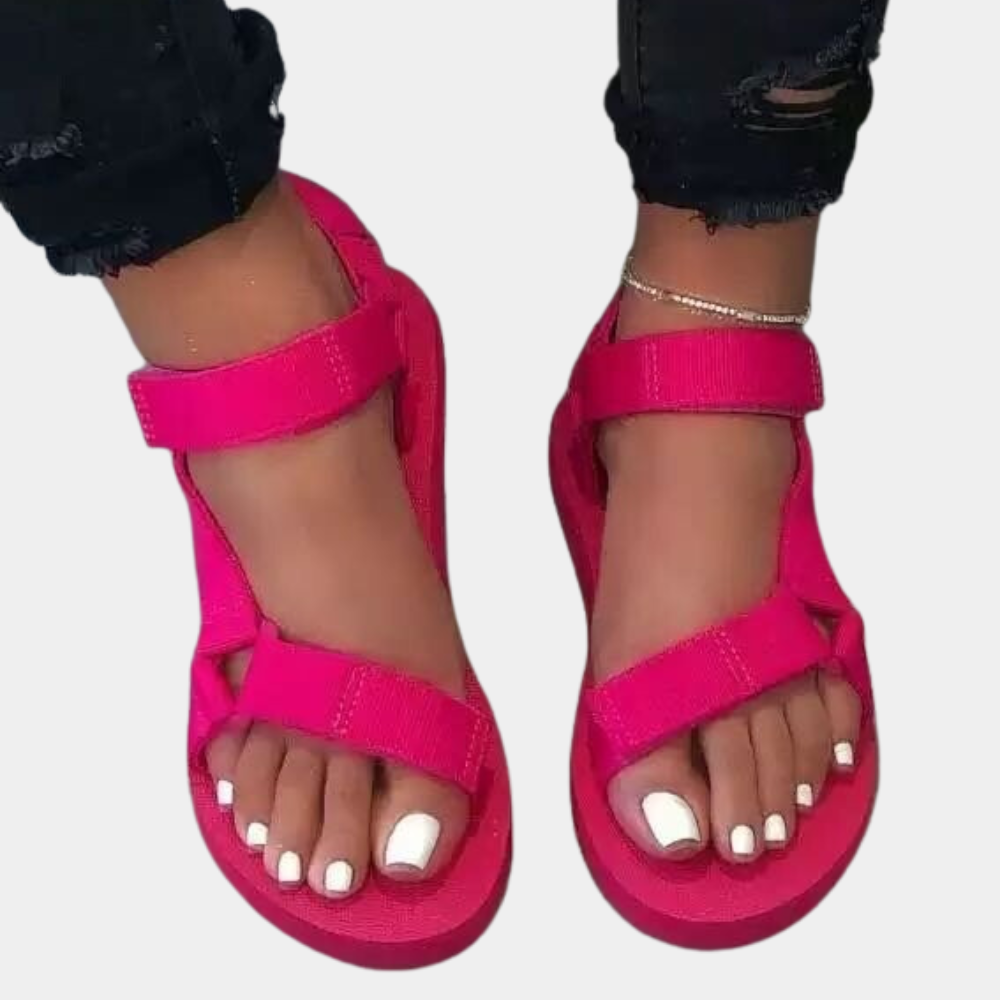 Kleurblok Damessandalen met Comfortzool – Chloé