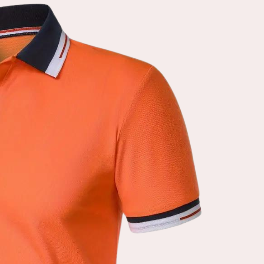 Stijlvol Oranje Heren Polo - Jules