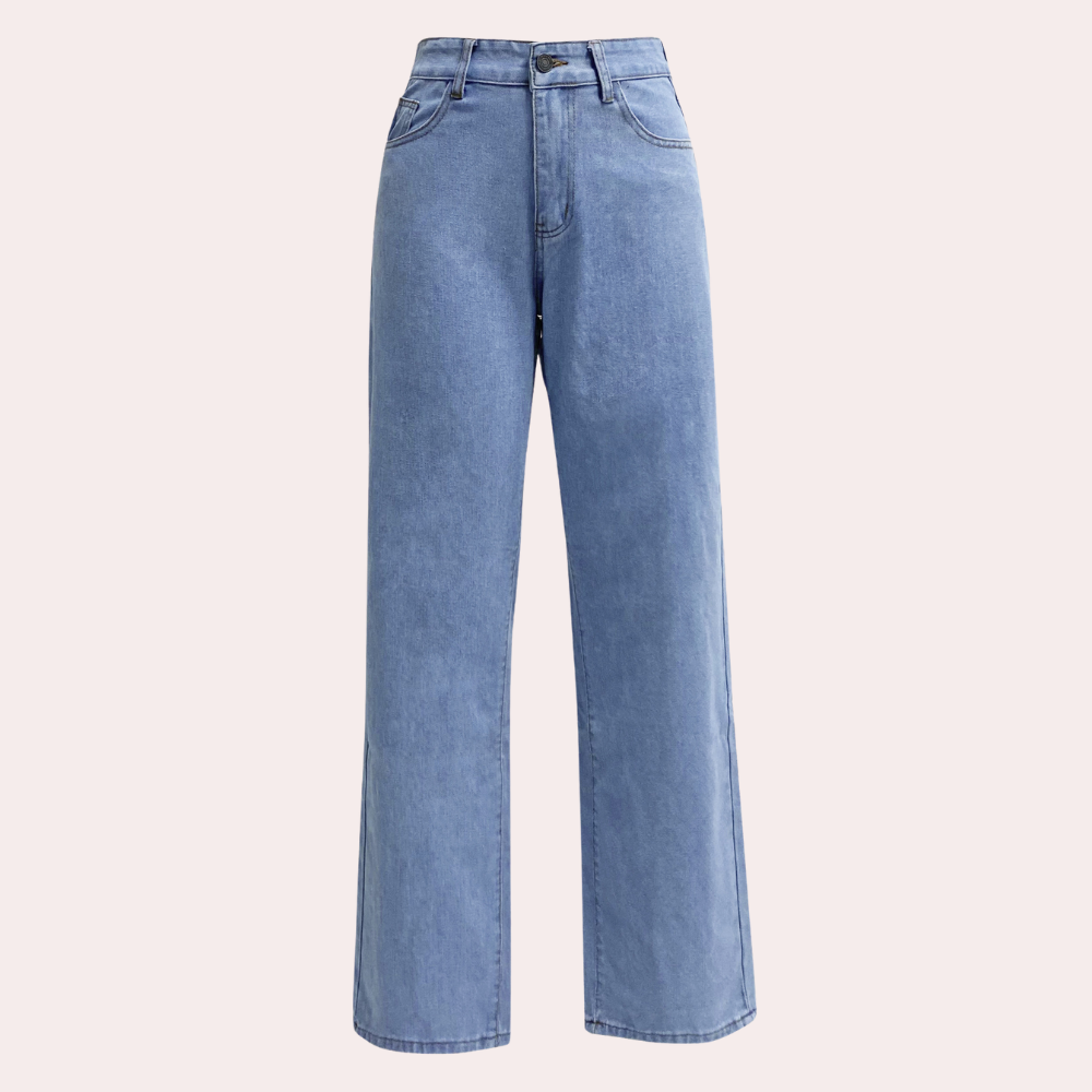 High Waist Baggy Dames Jeans – Elara