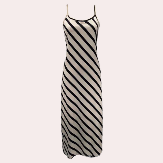 Mouwloze Gestreepte Zomerjurk – Marise