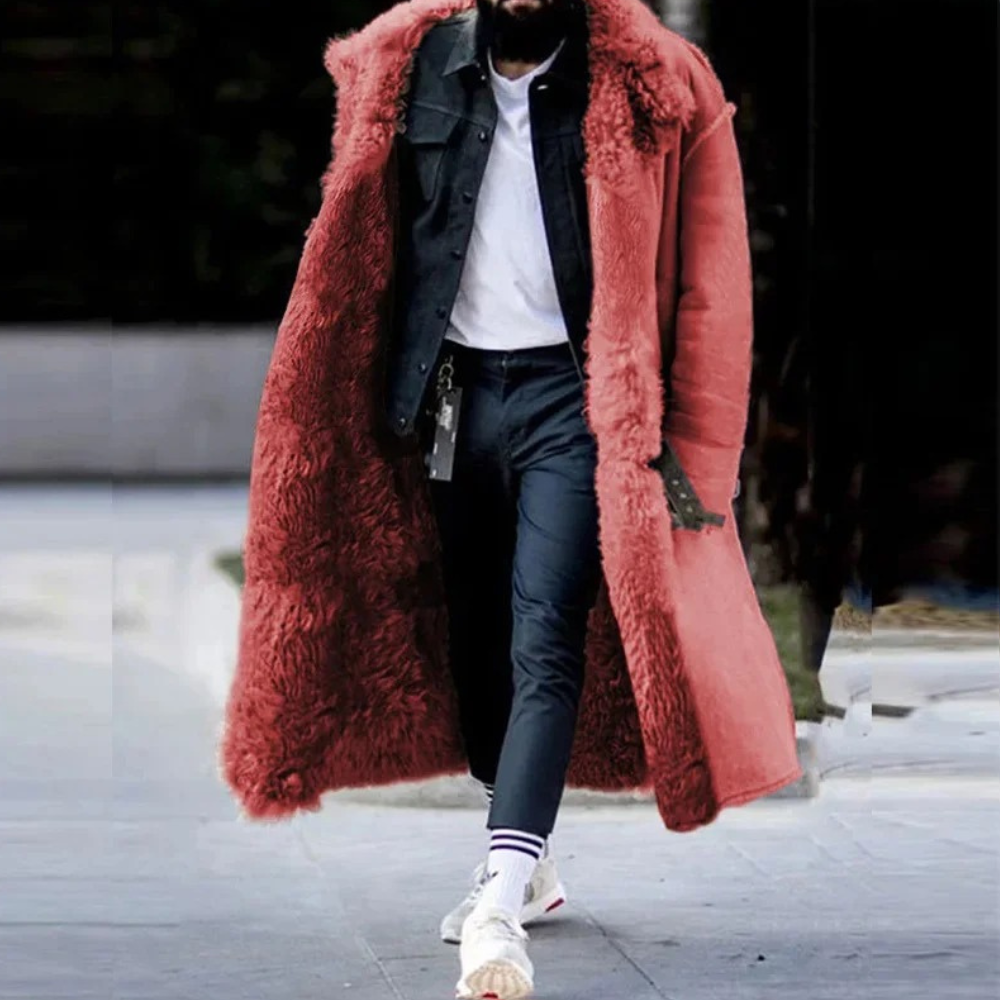 Trendy Lange Warme Winterjas voor Heren - Matteo