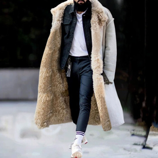 Trendy Lange Warme Winterjas voor Heren - Matteo