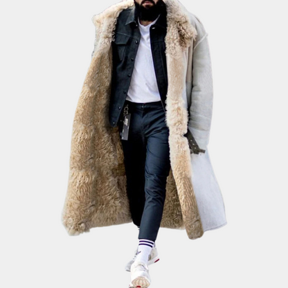 Trendy Lange Warme Winterjas voor Heren - Matteo