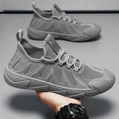 Trendy Lichtgewicht en Ademende Herensneakers - Nero