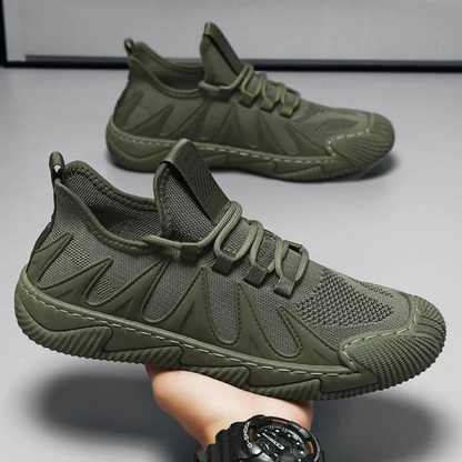 Trendy Lichtgewicht en Ademende Herensneakers - Nero