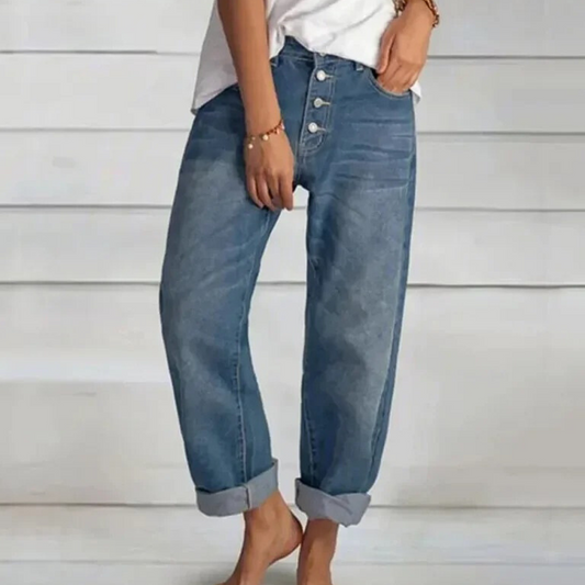 Modieuze High-Waist Jeans voor Dames - Elvira