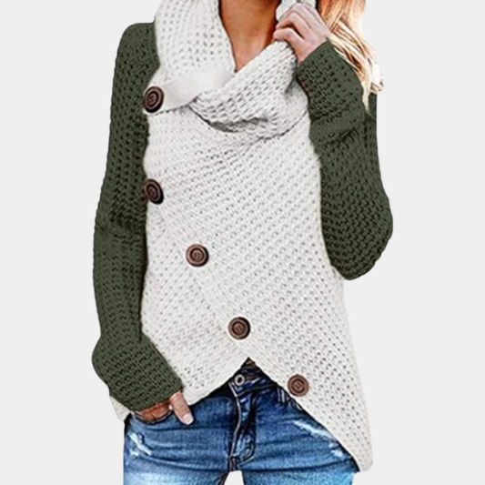 Trendy Damestrui met Uniek Asymmetrisch Knoopdetail - Faye