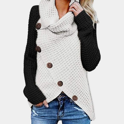 Trendy Damestrui met Uniek Asymmetrisch Knoopdetail - Faye
