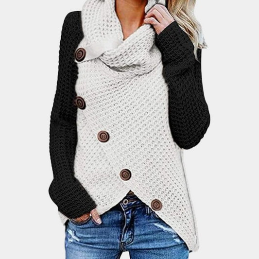 Trendy Damestrui met Uniek Asymmetrisch Knoopdetail - Faye