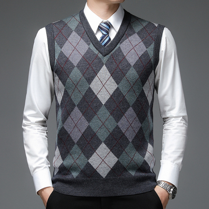 Heren Spencer met Stijlvol Argyle-Patroon - Felix
