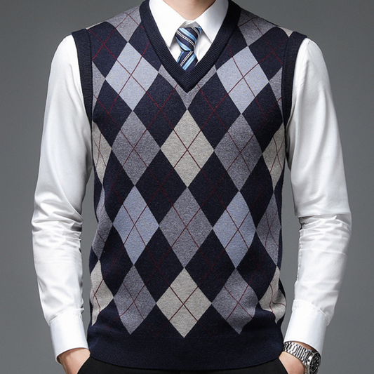 Heren Spencer met Stijlvol Argyle-Patroon - Felix