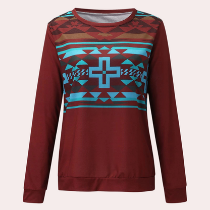 Trendy Bedrukt Dames Sweatshirt - Sienna