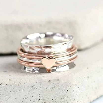 Draaiende Hart Ring - Amara