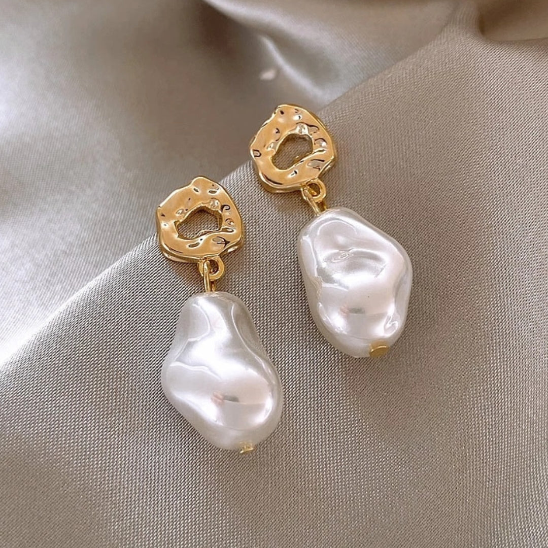 Boho Parel Oorbellen in Goud - Mara