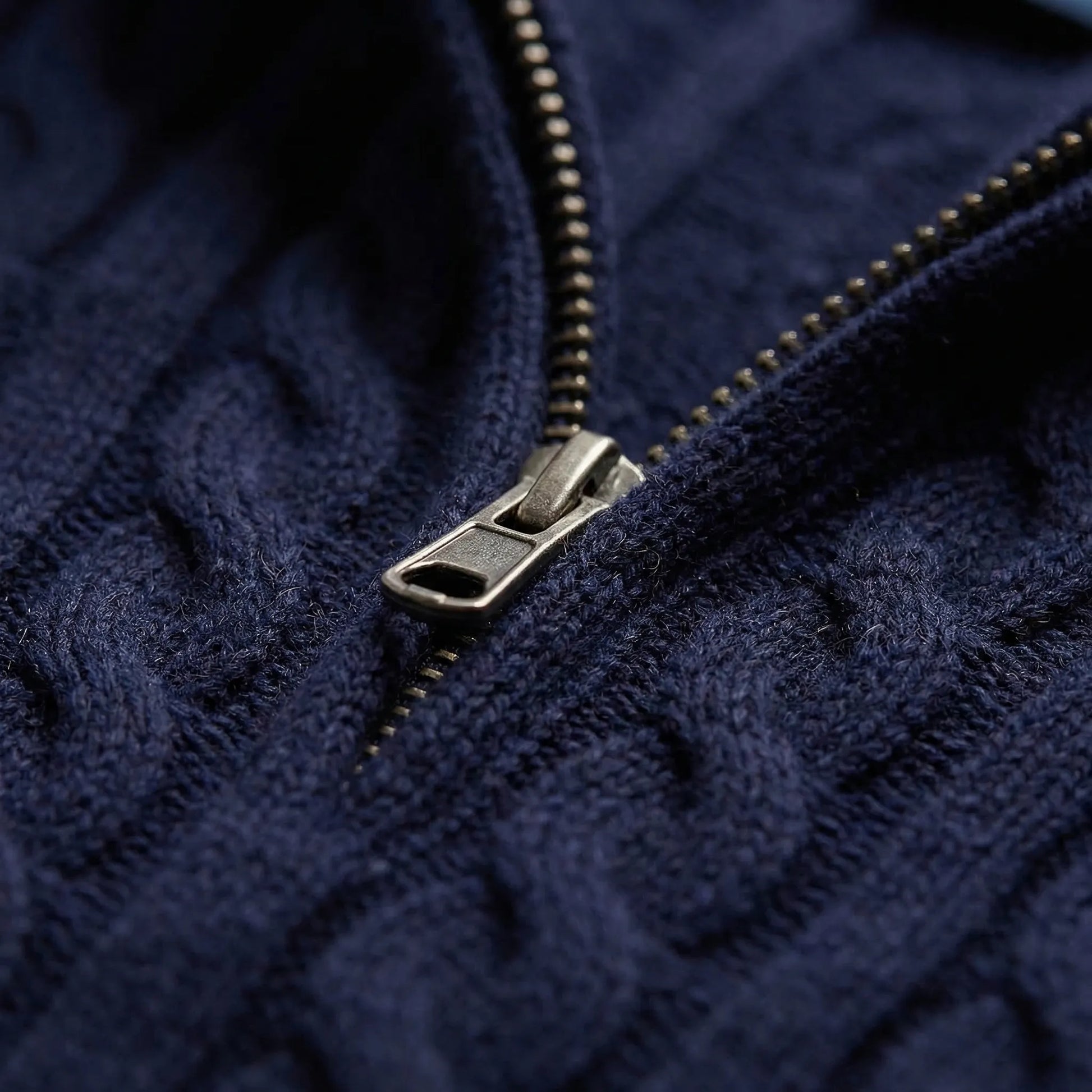 Cable-Knit Quarter-Zip Mens Jumper - Edmond