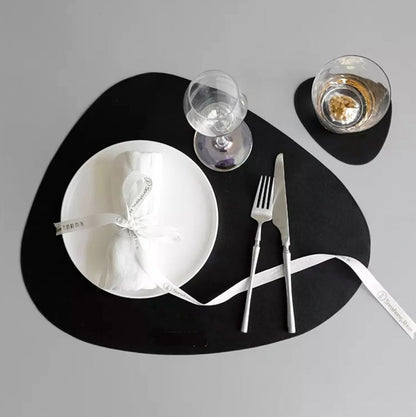 Waterbestendige Leren Placemat Set - Tablevo